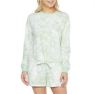 Ambrielle Womens Crew Neck Fleece Pajama Top
